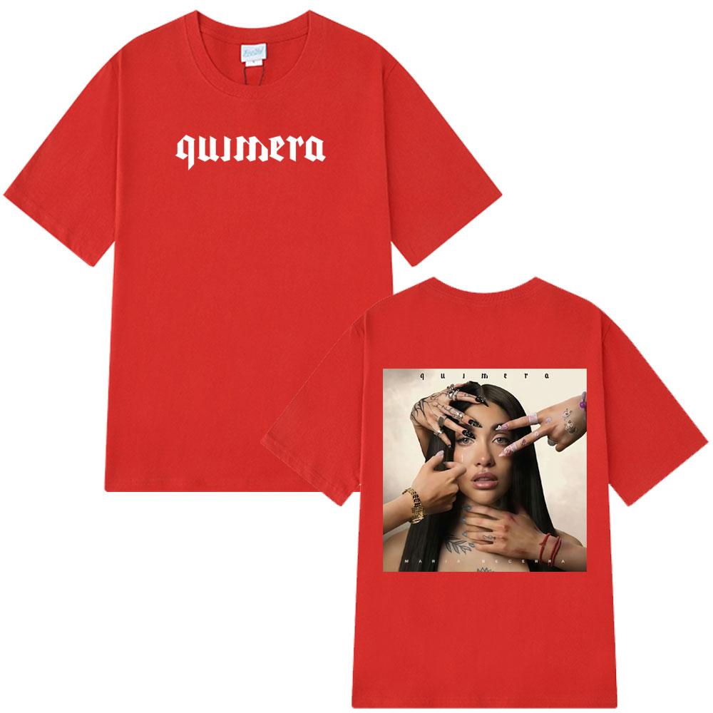 Singer Maria Becerra Quimera Album Fashion Graphics T-shirt Women Oversized T-shirt Casual Cotton Aesthetic Trendy T-shirts
