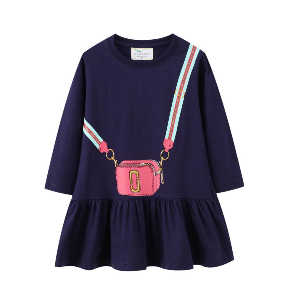 

Children s European American Style Floral Dress - 2026 Autumn Collection, Sequin Embroidery Baby Dress 2T (80-90cm)