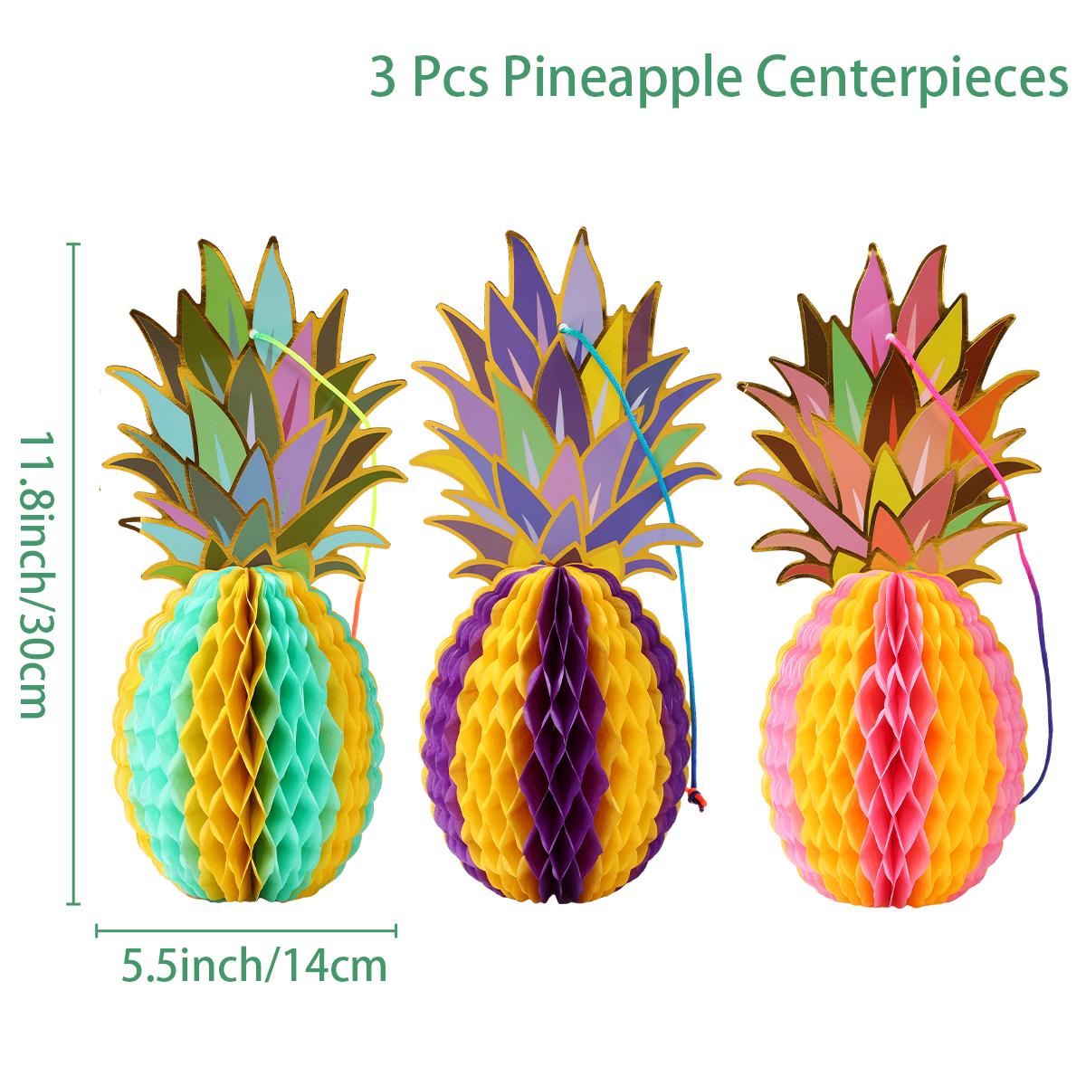 

Гавайская гирлянда из ананасов и сот для летней тропической фиесты, вечеринки на день рождения, украшения для детских праздников