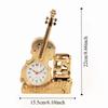 Stylish Violin Guitar Alarm Clock Creative Design Built-in Pen Organizer  Study Living