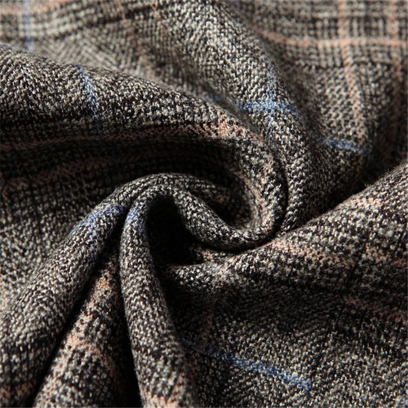 Spring Autumn Blazers Men Slim Fit British Plaid Formal Suit Jacket Party Wedding Business Casual Blazers