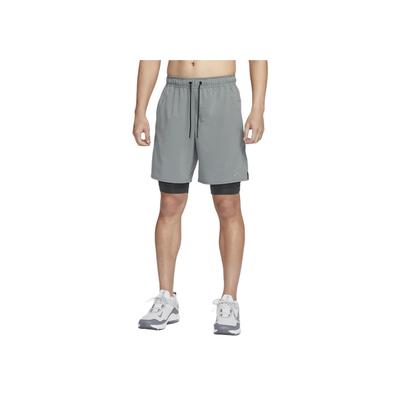Dri-FIT Unlimited Solid Logo Embroidered Two-In-One Casual Shorts Men Shorts Smoke-Gray DV9335084