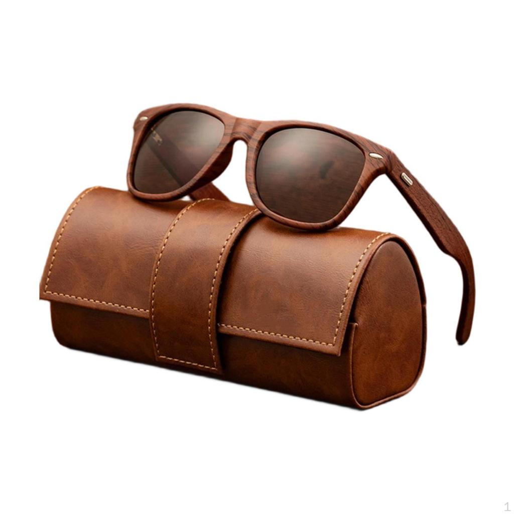 Wood Frame Sunglasses Accessories Eyewear for Sports Riding Outdoor Activities
