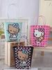 Hawaii Kitty Cat Woven Handbag - Cute Handmade Cartoon Women's Tote