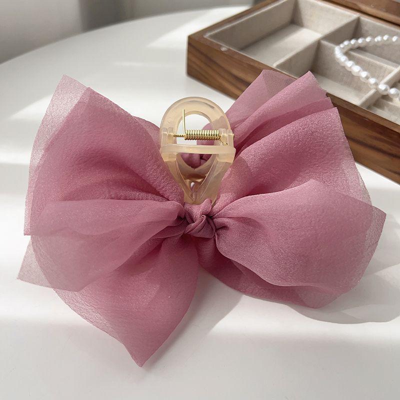 

Женские Элегантные Большие Шифоновые Банты Заколка для Волос Милые Сетчатые Банты Захват Клипса для Волос Хвост Акула Заколки Модные Аксессуары для Волос Size fits all