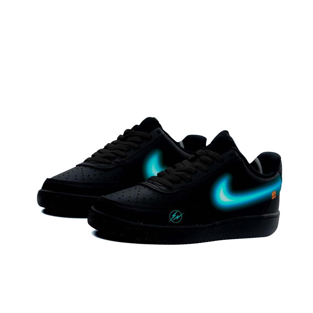 Nike Court Vision Résistant à l'abrasion Légères Résistantes à l'usure Et Légères Tige basse Chaussures de Skateboard Unisexe DH2987-002(team251-LOGO)