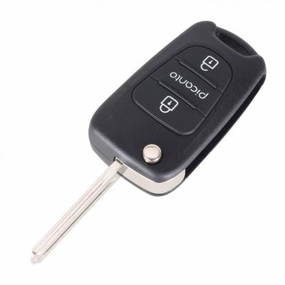 3 Buttons Flip Floding Car Replacement Remote Key Shell Fob Case for Kia Picanto