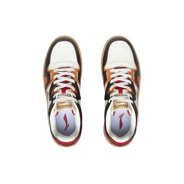Li Ning Non-Slip Wear-Resistant Low-Top Skate Shoes Men Skate Shoes Bull-Red AGCR317-5