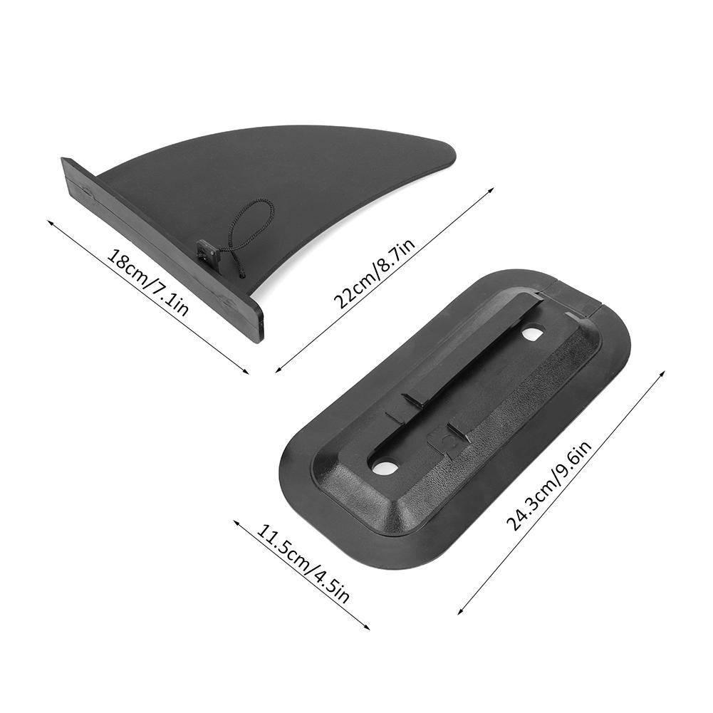 Quality PVC Inflation Canoeing Surfboard Fin Set Insert Buckle Type Watershed Accessory