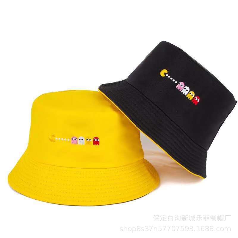 Hat autumn double-sided bucket hat women's spring summer sun hat Japanese new student basin hat cute