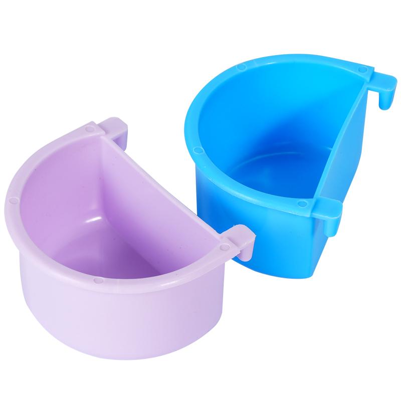 1-2pcs Bird Feeding Bowl Parrot Feeder Dish Easy to Install Bird Cage Feeder for Small Animals Pigeon Budgie Parakeets Lovebirds