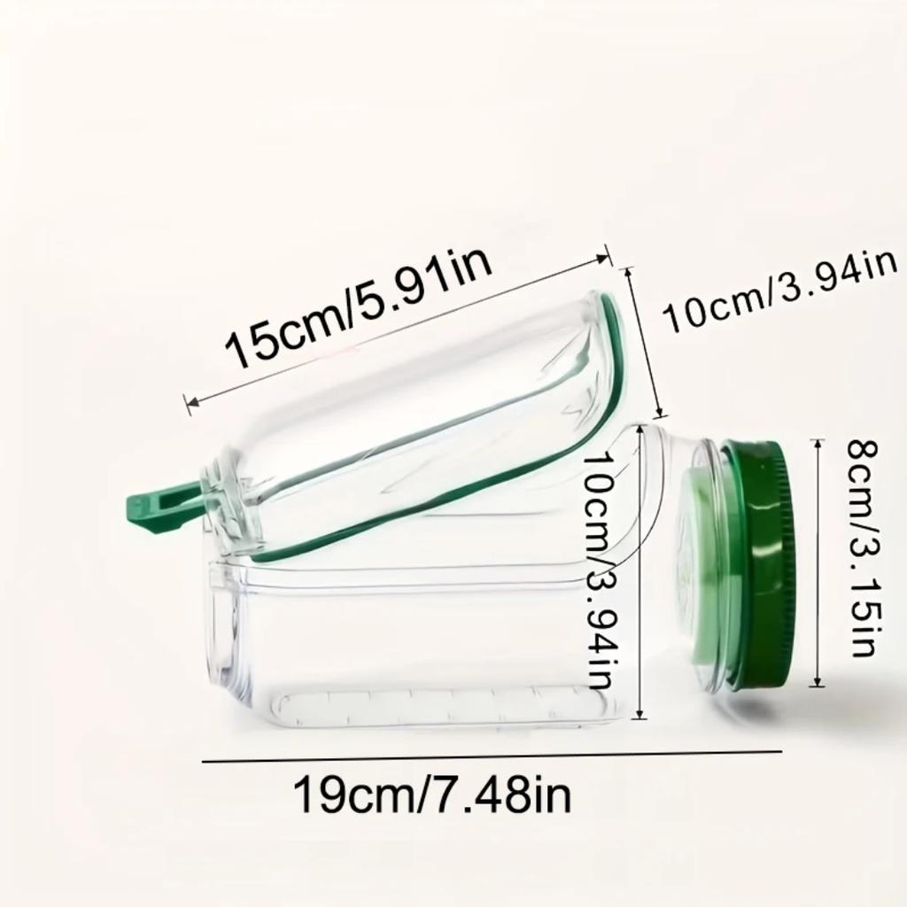 Plastic Salad Pod Side Open Salad Jars Portable Breakfast Fruit Storage Box Sealed Leak-proof Transparent Picnic Salad Jar
