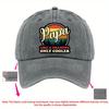 Papa Like a Grandpa Only Cooler Graphic Print Cotton Baseball Cap Adjustable Casual Hat for Unisex