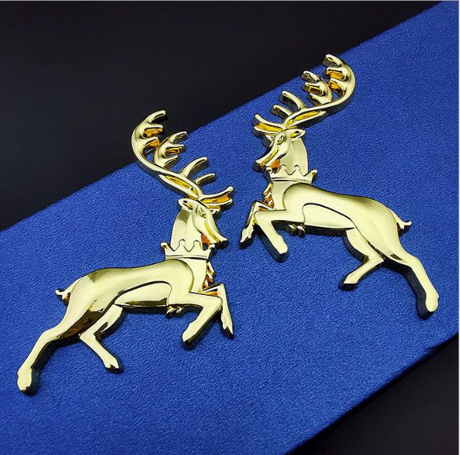 

Илу Пинъань 3D Металлическая наклейка с логотипом автомобиля в виде рогов для персонализированного украшения транспортного средства Right