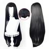 Anime Long Boa Hancock Cosplay Wig Boa Hancock Wigs Black Wig Heat Resistant Halloween Party Wigs