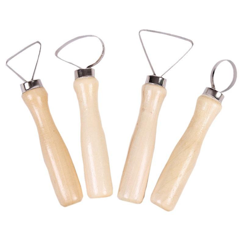 10-Piece DIY Pottery and Clay Tool Set with Big Head Knife for Sculpture and Trimming