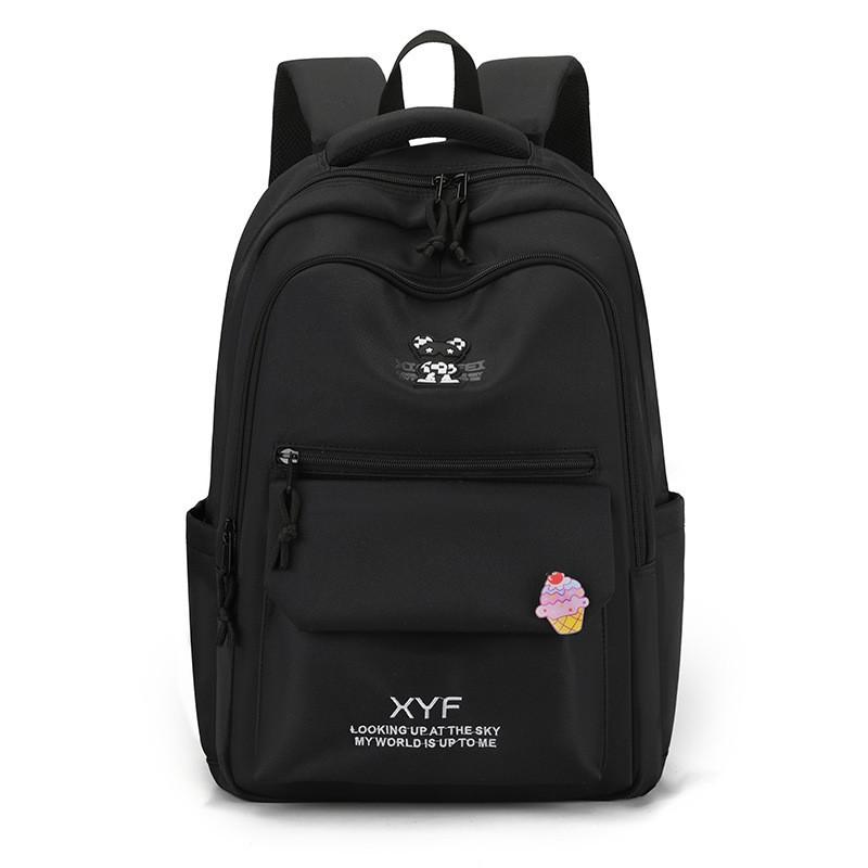 Stylish Color Block Backpack For Men And Women Perfect For Casual School And Travel Use