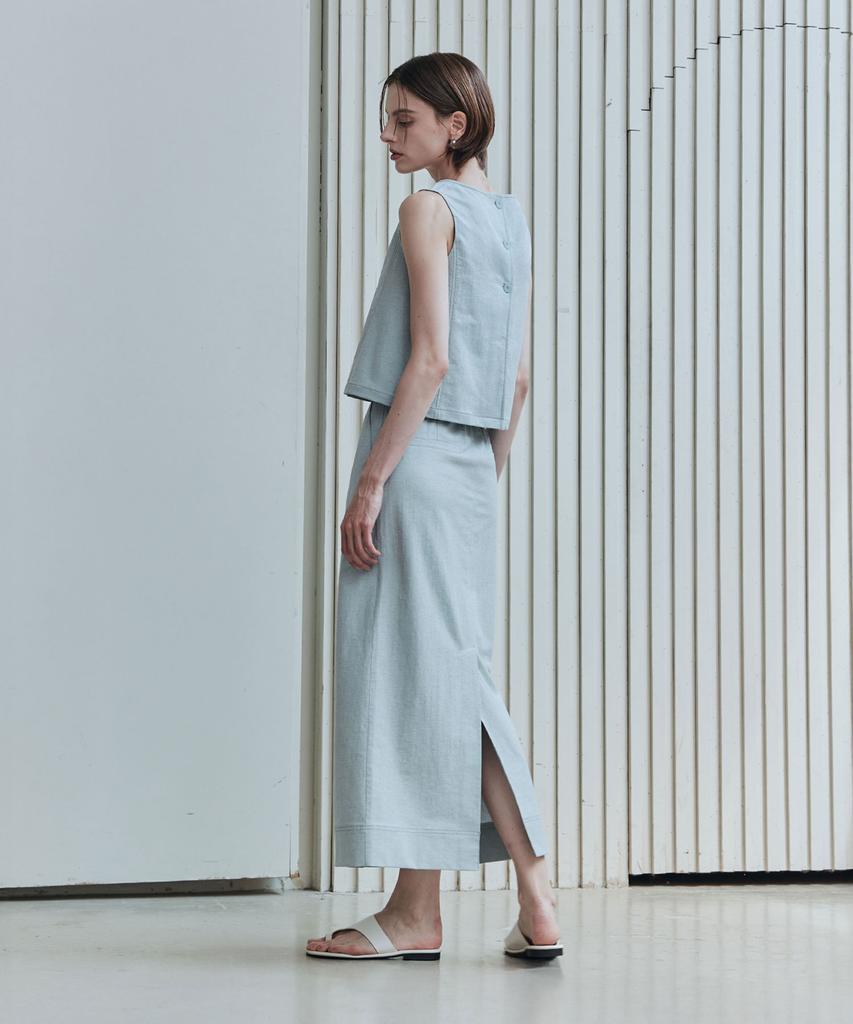 Zero Street Le Zero Stitch Long Skirt / Blue