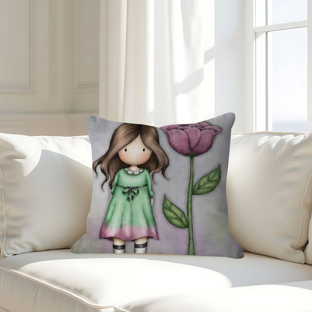 Niedliche G-Gorjusses S-Santoro Ahornblatt-Design Kissenbezug Fröhliche Herbsternte Deko Feiertagsdeko Kissenbezug