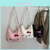 Hello Kitty Girl Large Capacity Pu Tote Bag With Breathable Waterproof Design For Daily Use