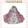 New Design Printed Floral Chiffon Capelet Muslim Women Chiffon Hijab Soft Head Scarf Long Wraps