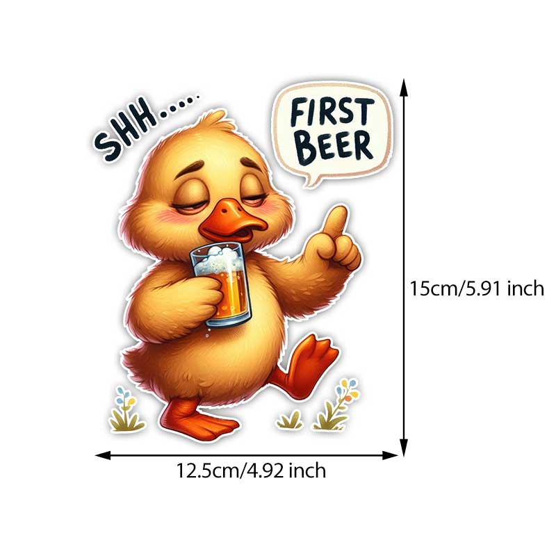 

Car Sticker Cute Drunk Animal Sticker Vinyl Decal Waterproof Rear Window Motorcycle Camper Bumper Truck Laptop Decoration TM363 A-15cm Longest Side