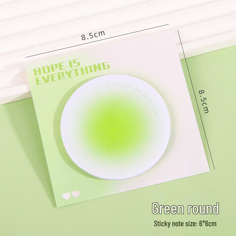 Creative Gradient Sticky Notes - Colorful, Tearable Student Reminder Notes with High-End Ins Style.