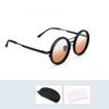 1Set Adjustable Tint Sunglasses Men Women ND9 Dimming Sun Glasses Retro Round Eyeglass With Gradient Lenses 2025