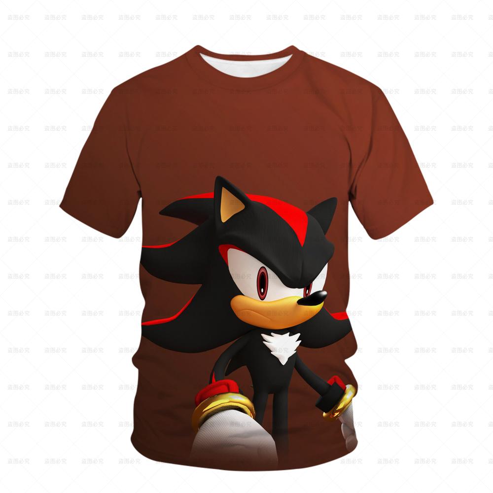 Round Neck 3D Print Fashionable Casual Short Sleeved Children's Boy T-shirts - Soft Medium Stretch Polyester Fabric Summer Relaxed Fit Clothing