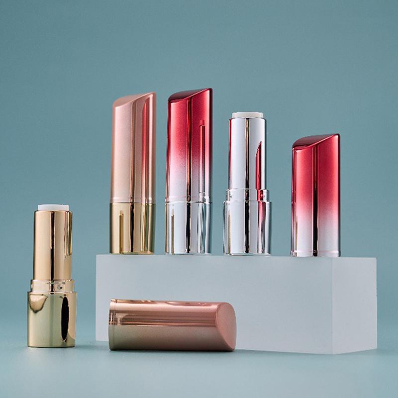 1/5Pcs 3.6G Filling Empty Gradient Lipstick Tube Lip Balm Container Plastic Cosmetics Packaging Makeup Tool Travel Essentials