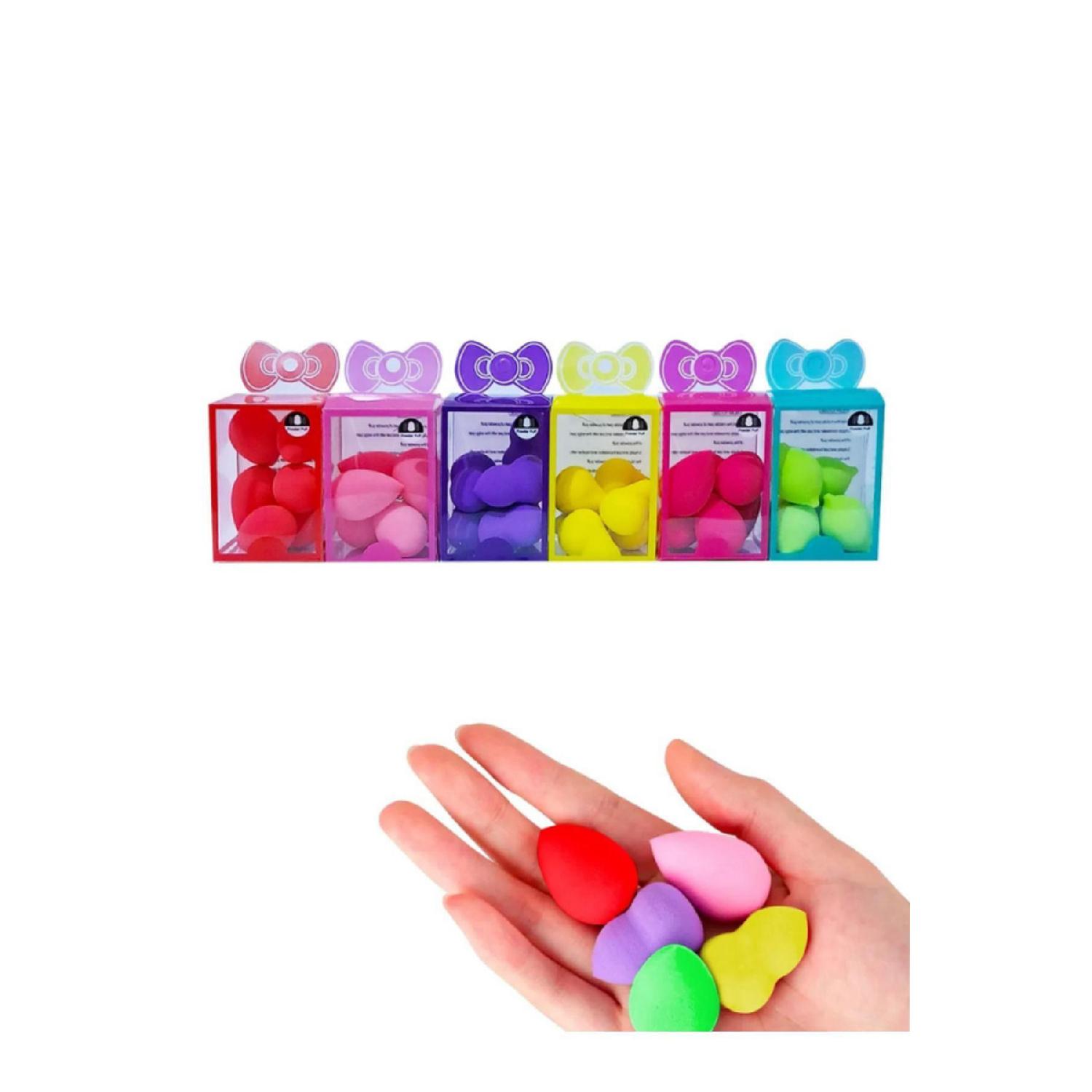 

Set Of 6 Mini Colored Makeup Sponges