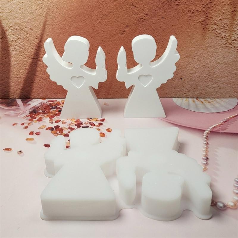 Elegant Heavenly Inspired Silicone Molds for Handmade Decorations Boy and Girl Figurines Ornament Mould Jewelry Mould