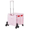 Foldable Cart with Stair Climbing Wheels Collapsible Rolling Crate 65L