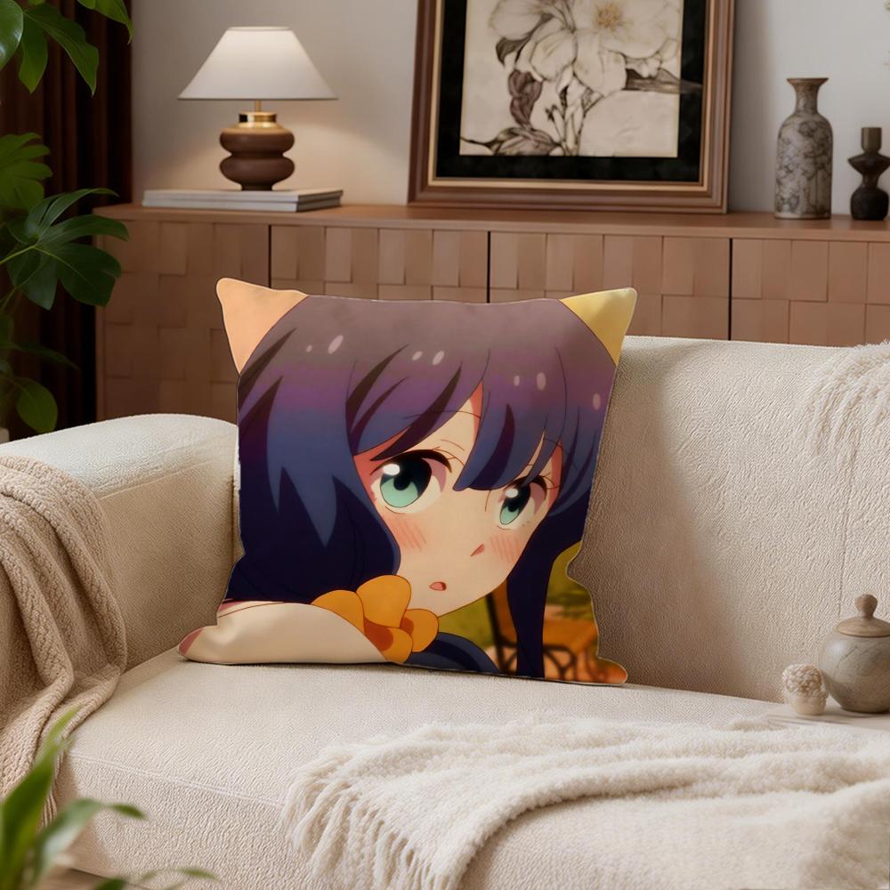 Romance Tsuredure Children Cushion Cover Cushion Cover Set 4Pcs 50x50 45x45 40x40 Pillowcase Decorative Sofa Home Decor