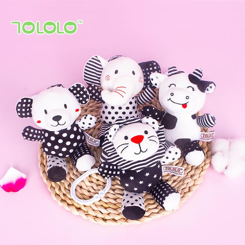 TOLOLO Baby Cartoon Animal Black & White Crib Mobile Toy