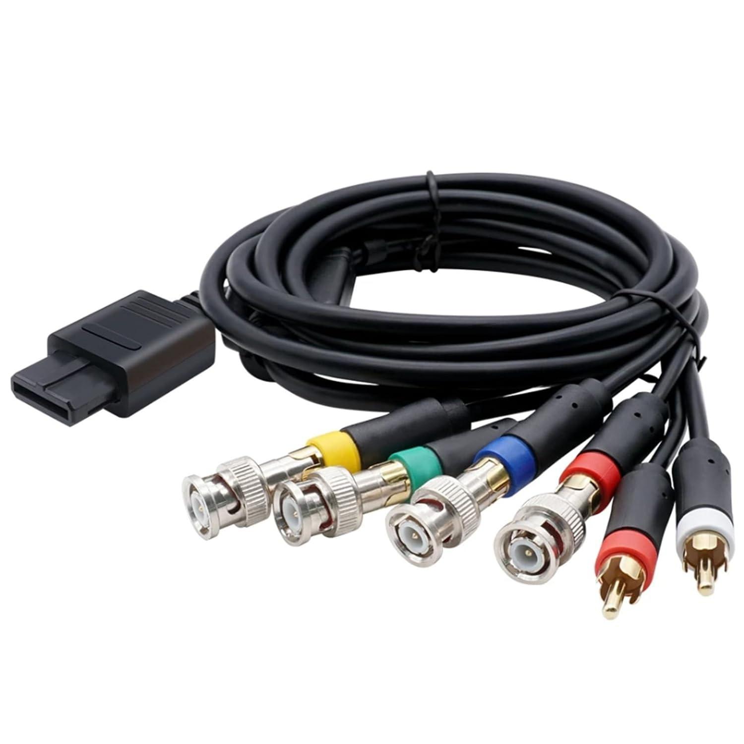 

Cable for N64 Video Consoles Composite Cable with Strong Stability, Black C