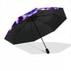 1pc Purple Mandala Automatic Open/Close Umbrella, Compact Travel Umbrella, 8-Rib Sturdy Frame - Ideal Gift for Friends Yy251118011