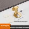 304 Edelstahl Magnetischer Türstopper, Bohrlos und Winddicht, Versteckter Zinklegierung Bodenmontage Schließer.