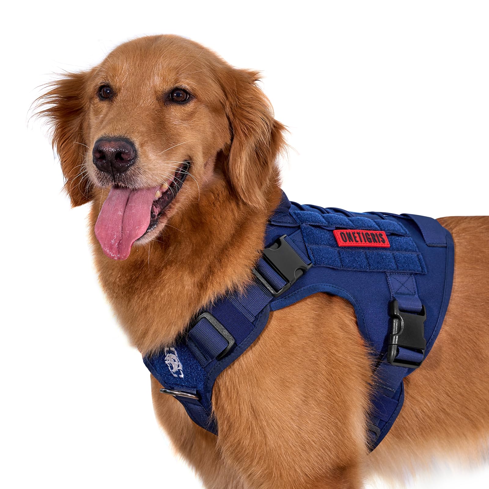 

Тактическая шлейка для собаки OneTigris FIRE Watcher MOLLE, страховочная шлейка, жилет для служебной собаки с 1 ручкой и 2 шлейками из нейлона 1000D, D-кольца против рывков,