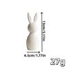 3D Printed Easter Bunny Striped Figurine | Festive Home Decor