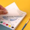 1 Set Desktop Ornament Coil Vertical Watercolor Painting Diy Watercolor Graffiti Book With Built-In Paint Coloring Picture Book