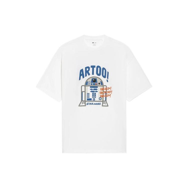 Li-Ning x Star Wars Graphic T-shirt White Blue Men s AHSS875-3 L