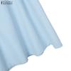 ZANZEA Women Sleeveless Vest Tops and Skirts Casual Two Piece Suit Sets