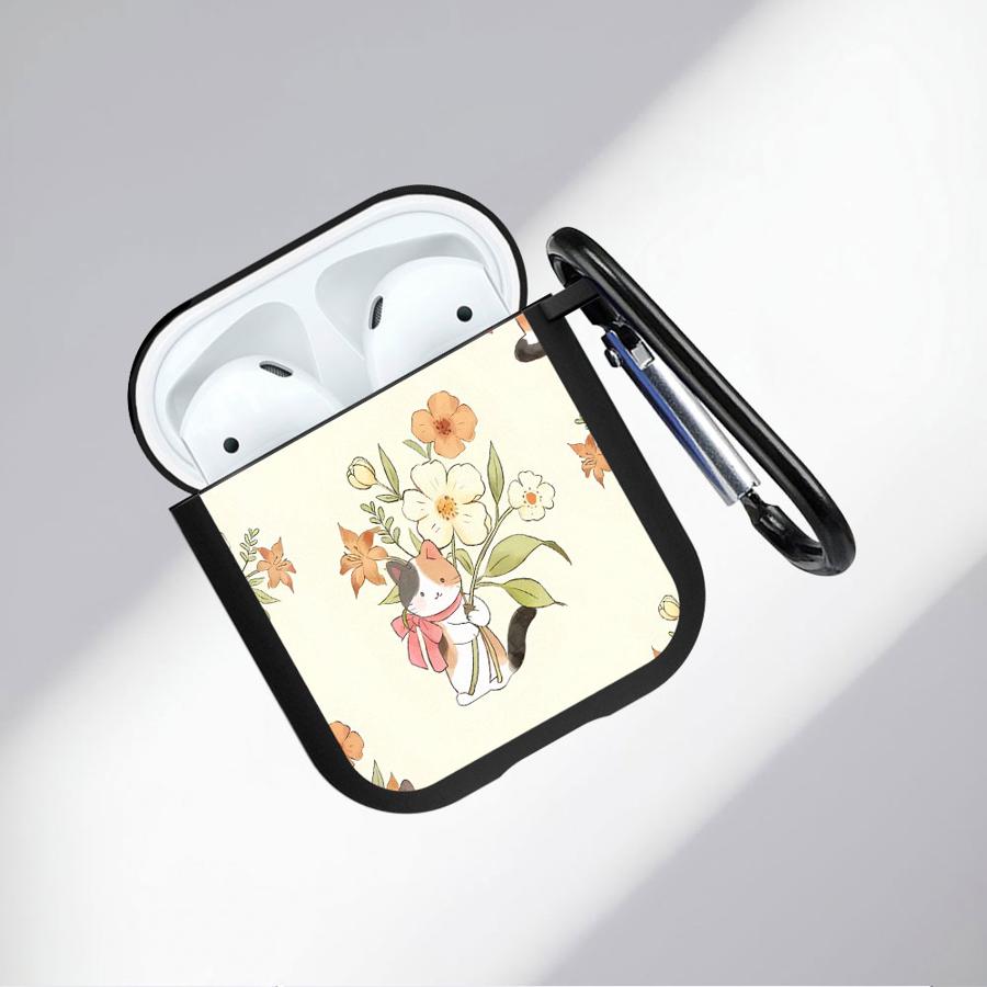 Soft Earphone Cases Cover Case For Airpods 4 1 3 Pro2 Pro Pro3 2 Flower Cat