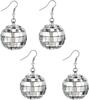 Disco Ball Earrings 20mm 70'S Disco Punk Earrings for Women Jewelry Gift for Women Party Jewelry