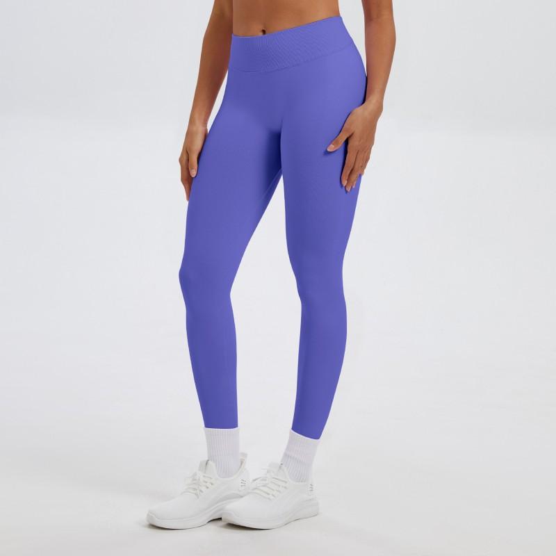High-Waisted Seamless Yoga Leggings With Butt-Lifting Support Stretchy Workout Pants Women