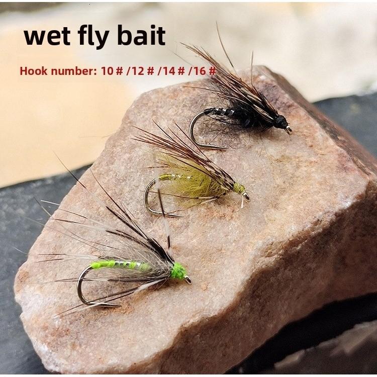 Wet Fly Lure With Synthetic Material For Stream Fish Including Trout Bass And Carp