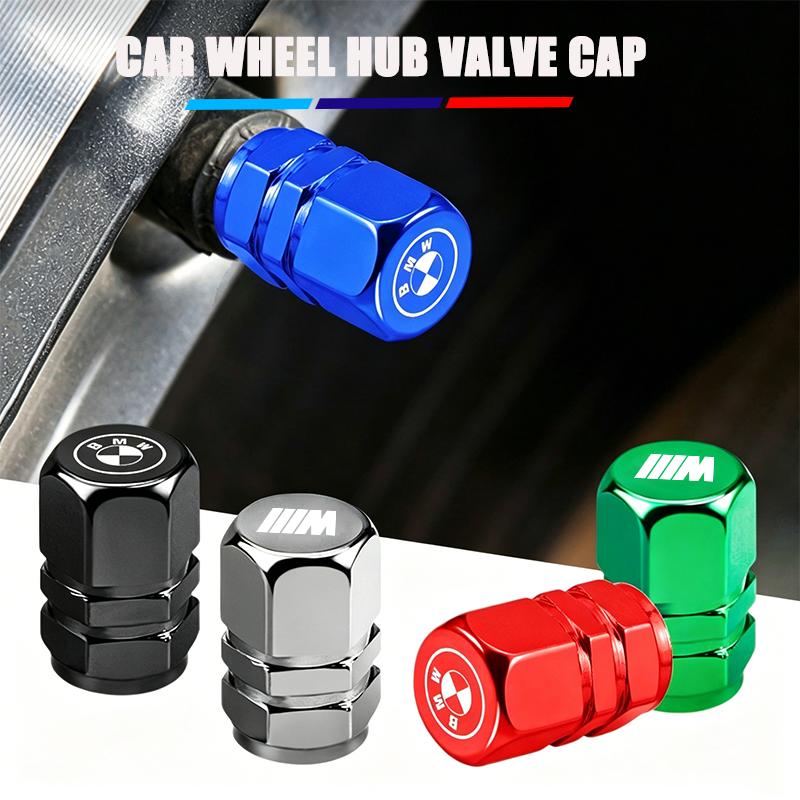 4Pcs Car Tire Valve Cover Aluminum Alloy Car Wheel Tire Valve Caps For BMW G80 G07 G42 G14 G15 G16 F82 X5 X3 M2 M3 M4 M5 M6 M7 HNZCY1