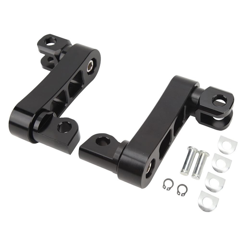 Motorcycle Foot Peg Highway Bracket 360 degrees Adjustable Rugged Foot Peg Extension Bracket for Touring