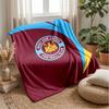 Coperta in Flanella con Stampa West Ham United, Morbida Calda Leggera Coperta da Divano Letto Campeggio